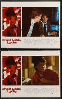 6r0668 BRIGHT LIGHTS BIG CITY 8 LCs 1988 Michael J. Fox & Kiefer Sutherland in New York City!