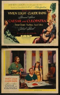 6r0672 CAESAR & CLEOPATRA 8 LCs 1946 Vivien Leigh & Claude Rains, written by George Bernard Shaw!