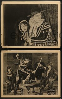 6r0980 CALIFORNIA ROMANCE 5 LCs 1922 great images of early John Gilbert wearing gaucho suit, rare!