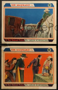 6r1104 CANYON OF ADVENTURE 3 LCs 1928 great images of western cowboy Ken Maynard & his horse Tarzan!