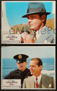 6r0682 CHINATOWN 8 LCs 1974 great images of Jack Nicholson in Roman Polanski film noir classic!