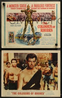 6r0686 COLOSSUS OF RHODES 8 LCs 1961 Sergio Leone's Il colosso di Rodi, Lea Massari, Rory Calhoun!