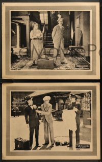 6r1032 CRAZY LIKE A FOX 4 LCs 1926 Hal Roach, Charley Chase accidentally falls in love, ultra rare!