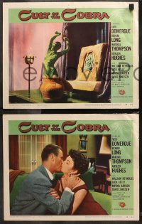 6r0984 CULT OF THE COBRA 5 LCs 1955 beauty Faith Domergue changed to a thing of TERROR, great images!