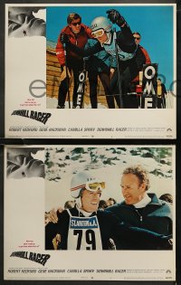 6r0701 DOWNHILL RACER 8 LCs 1969 Robert Redford, Gene Hackman, great Winter Olympics skiing images!