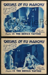 6r1115 DRUMS OF FU MANCHU 3 chapter 13 LCs 1940 Republic serial, Sax Rohmer, The Devil's Tattoo!