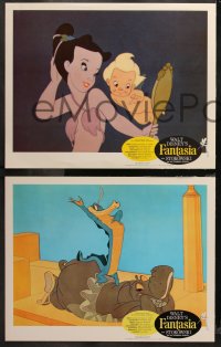 6r1119 FANTASIA 3 LCs R1963 great images from Walt Disney animated cartoon fantasy classic!