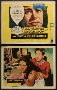 6r0729 GOLDEN VIRGIN 8 LCs 1957 Joan Crawford, Sears, Brazzi, Randell, The Story of Esther Costello!