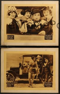 6r0950 HIS NEW MAMMA 6 LCs 1924 Harry Langdon on California beach stops gold digger, ultra rare!