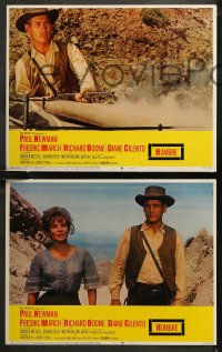 6r0742 HOMBRE 8 LCs 1966 great images of Paul Newman, Richard Boone, Fredric March, Diane Cilento!
