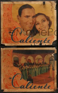 6r1134 IN CALIENTE 3 LCs 1935 sexy Dolores del Rio w/ Pat O'Brien, Edward Everett Horton, ultra rare!