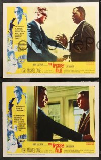 6r0952 IPCRESS FILE 6 LCs 1965 great images of Michael Caine in the spy story of the century!