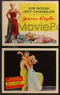 6r0757 JEANNE EAGELS 8 LCs 1957 great images of sexiest Kim Novak, Jeff Chandler, Agnes Moorehead!