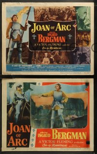 6r0758 JOAN OF ARC 8 LCs 1948 cool images of Ingrid Bergman in the title role, complete set!