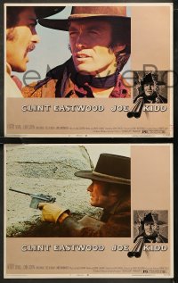 6r0759 JOE KIDD 8 LCs 1972 cool border art of Clint Eastwood pointing double-barreled shotgun!