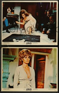 6r0911 LADY IN CEMENT 8 LCs 1968 w/ best card w/ Raquel Welch shooting craps with guys in mortuary!