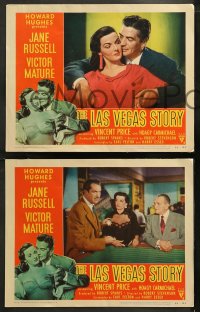 6r1137 LAS VEGAS STORY 3 LCs 1952 sexiest Jane Russell, Victor Mature, w/ craps gambling image!