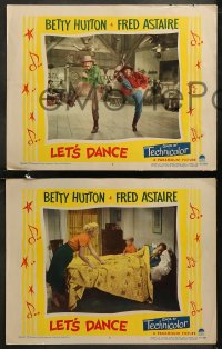 6r1138 LET'S DANCE 3 LCs 1950 great images of Fred Astaire, Betty Hutton, Roland Young, Ruth Warrick!