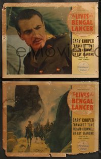 6r0955 LIVES OF A BENGAL LANCER 6 LCs 1935 Henry Hathaway, Gary Cooper and Franchot Tone in India!