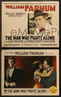 6r0779 MAN WHO FIGHTS ALONE 8 LCs 1924 paralyzed engineer William Farnum is cured by a tragedy, rare