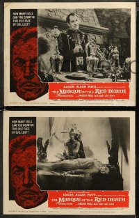 6r0914 MASQUE OF THE RED DEATH 7 LCs 1964 Vincent Price, Edgar Allan Poe, Roger Corman horror!