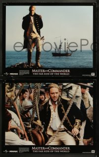 6r0783 MASTER & COMMANDER 8 LCs 2003 Russell Crowe, Paul Bettany, Peter Weir, Far Side of the World!