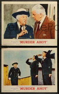 6r0792 MURDER AHOY 8 LCs 1964 Margaret Rutherford as Agatha Christie's Miss Marple, Stringer Davis!