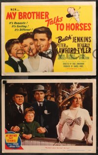 6r0793 MY BROTHER TALKS TO HORSES 8 LCs 1947 Butch Jenkins, Peter Lawford, Beverly Tyler!