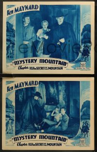 6r1056 MYSTERY MOUNTAIN 4 chapter 10 LCs 1934 western cowboy Ken Maynard, The Secret of the Mountain!