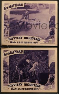 6r1007 MYSTERY MOUNTAIN 5 chapter 3 LCs 1934 cowboy Ken Maynard in The Eye That Never Sleeps!