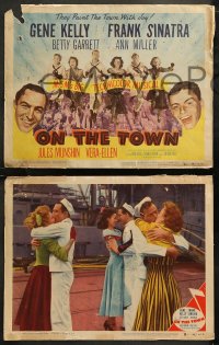 6r0803 ON THE TOWN 8 LCs 1949 Gene Kelly, Frank Sinatra, sexy Ann Miller, Garrett, Donen!