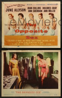 6r0807 OPPOSITE SEX 8 LCs 1956 June Allyson, Joan Collins, Dolores Gray, Ann Miller, Ann Sheridan!