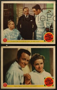 6r1062 PEOPLE VS. DR. KILDARE 4 LCs 1941 Lew Ayres, Laraine Day, Barrymore, My Life is Yours!