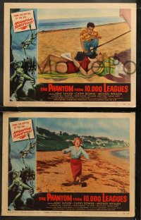 6r0811 PHANTOM FROM 10,000 LEAGUES 8 LCs 1956 great images and wonderful Albert Kallis border art!