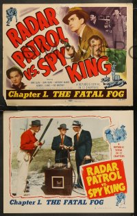 6r0818 RADAR PATROL VS SPY KING 8 chapter 1 LCs 1949 title card signed by Kirk Alyn, Republic serial!
