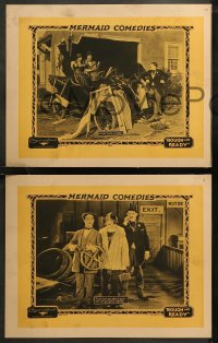 6r1065 ROUGH & READY 4 LCs 1925 directed by Norman Taurog, great images of wacky Lige Conley, rare!