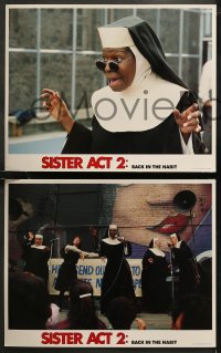 6r0841 SISTER ACT 2 8 LCs 1993 images of Whoopi Goldberg as a nun, back in the habit!