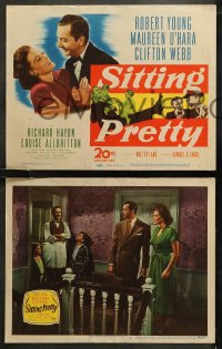 6r0842 SITTING PRETTY 8 LCs 1948 Maureen O'Hara, Robert Young, Clifton Webb & Betty Lynn!