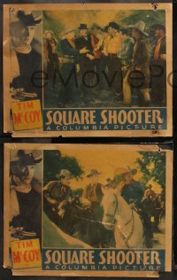 6r1157 SQUARE SHOOTER 3 LCs 1935 great images of western cowboy Tim McCoy, six shooters will speak!