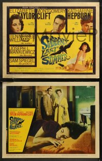 6r0855 SUDDENLY, LAST SUMMER 8 LCs 1960 Katherine Hepburn, Liz Taylor, Clift, Tennessee Williams!