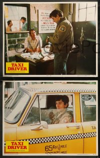 6r0862 TAXI DRIVER 8 LCs 1976 Robert De Niro, Harvey Keitel & teen hooker Jodie Foster, Scorsese!