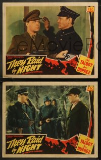 6r1017 THEY RAID BY NIGHT 5 LCs 1942 Lyle Talbot & Duprez, A Story of the Commandos, World War II!
