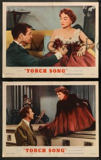 6r1079 TORCH SONG 4 LCs 1953 Gig Young, tough baby Joan Crawford, a wonderful love story!