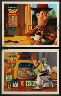 6r0618 TOY STORY 2 11 LCs 1999 cool candid images of Woody & Buzz Lightyear in Pixar animated sequel!