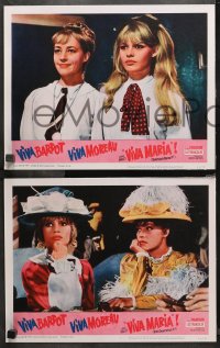 6r0881 VIVA MARIA 8 LCs 1965 Louis Malle, sexiest French babes Brigitte Bardot & Jeanne Moreau!