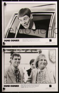 6r0594 DUMB & DUMBER presskit w/ 6 stills 1995 Jim Carrey & Jeff Daniels are Harry & Lloyd!