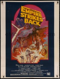 6s0019 EMPIRE STRIKES BACK 30x40 R1982 George Lucas sci-fi classic, cool artwork by Tom Jung!