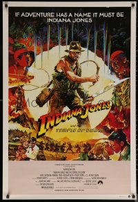 6s0478 INDIANA JONES & THE TEMPLE OF DOOM Aust 1sh 1984 montage art of Harrison Ford by Vaughan!