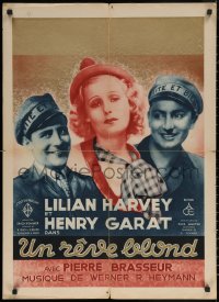 6s0452 UN REVE BLOND pre-war Belgian 1932 Lilian Harvey is A Blonde Dream, early Billy Wilder, rare!