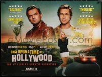 6s0617 ONCE UPON A TIME IN HOLLYWOOD teaser DS British quad 2019 Pitt, DiCaprio & Robbie, Tarantino!